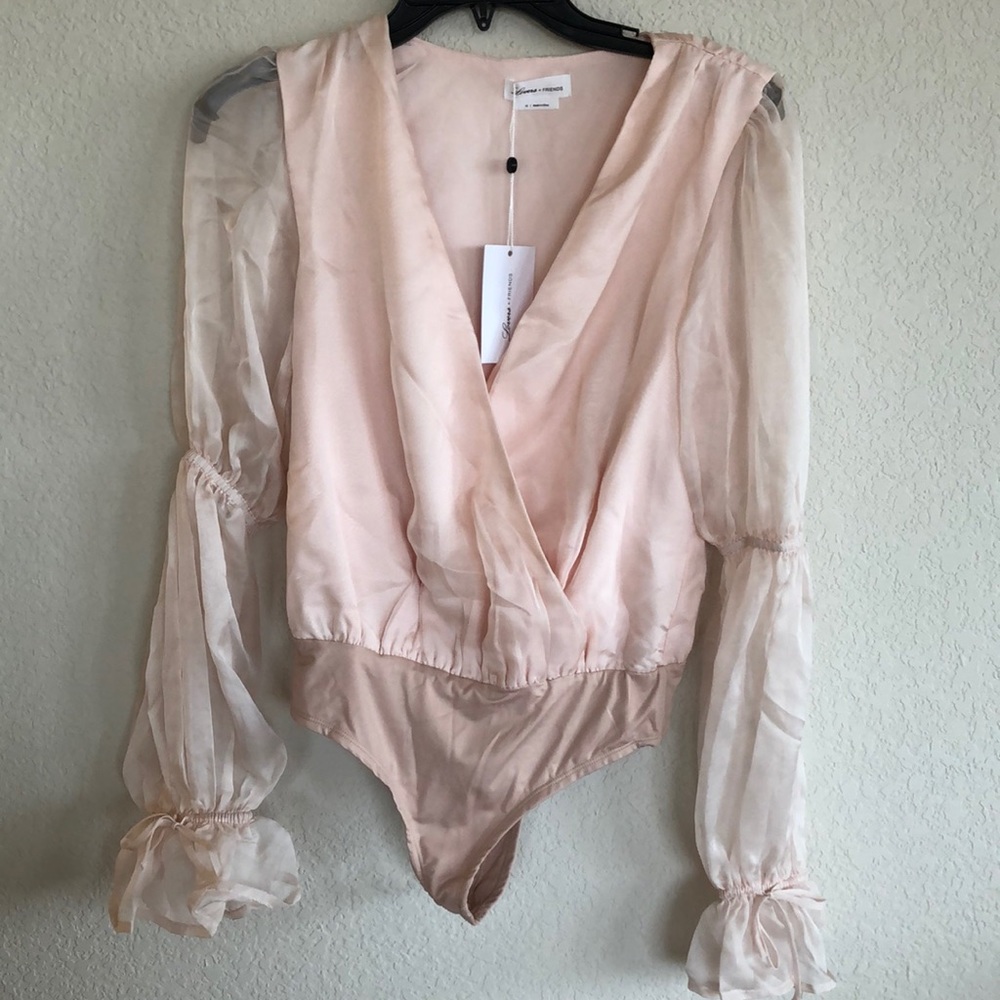 LOVERS AND FRIENDS MIA BODYSUIT in Blush Pink - Picture 13 of 14